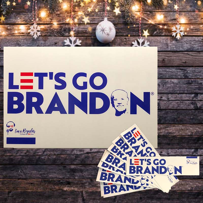 Let's Go Brandon Yard Sign - The Regular Joe Show